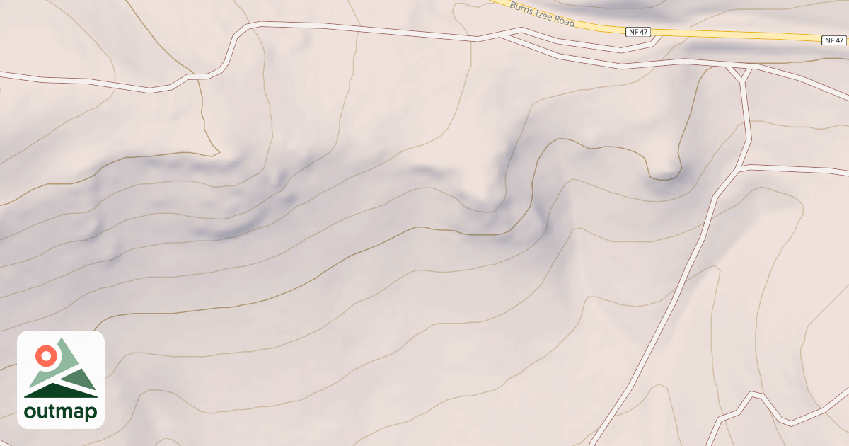 Map of Radar Hill OHV Trails