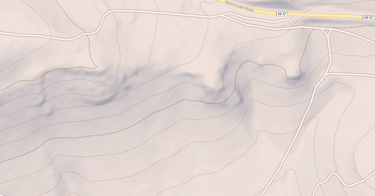 Map preview of Radar Hill OHV Trails