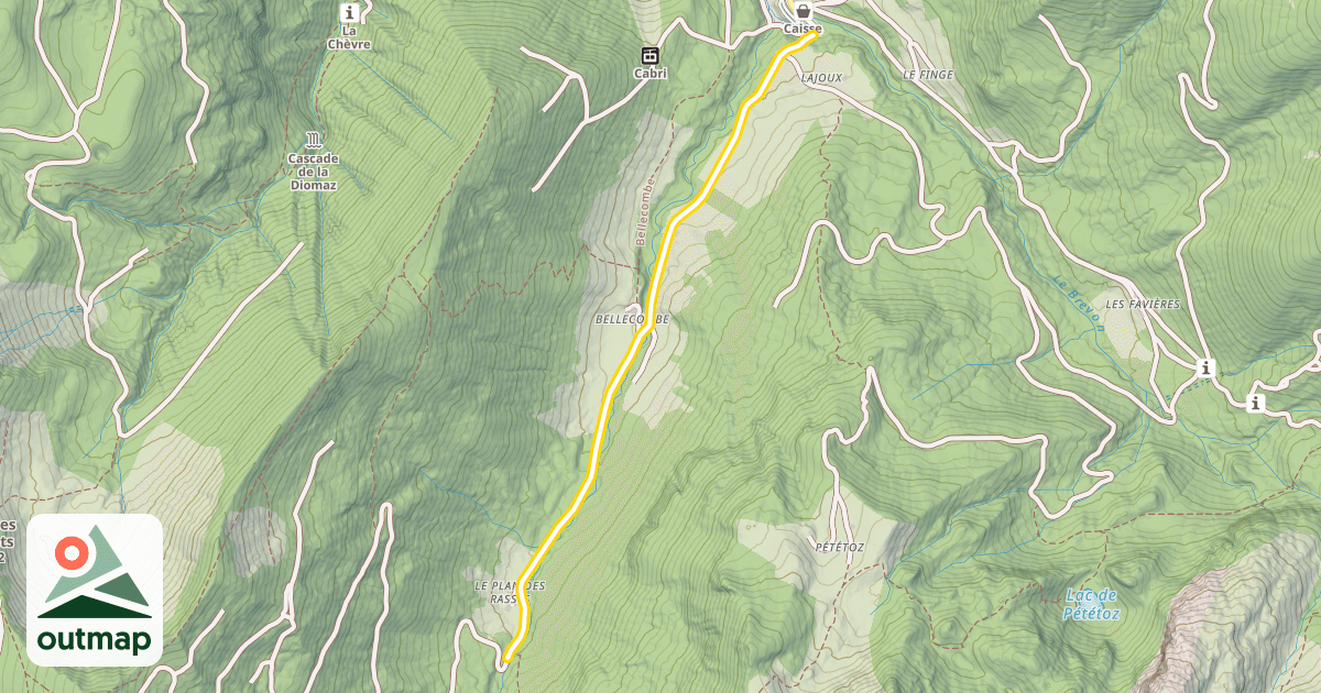 Map of Chemin Rural du Plan des Rasses