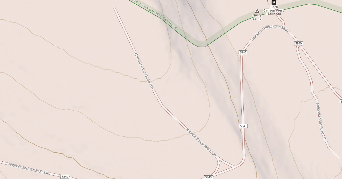 Map preview of USFS National Forest System Roads {1A07549F-6F34-47CC-958B-6CBE4D6EE1A3}