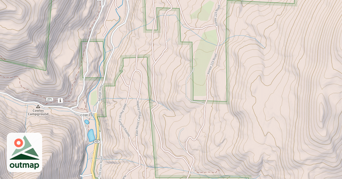 Map of USFS Motor Vehicle Use Map Roads {3CCABBCD-739D-43D8-9B31-2A38386860AD}
