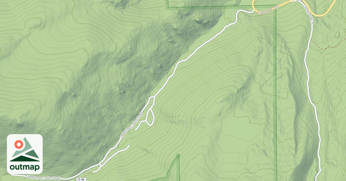 Map of HEFFERMAN GULCH