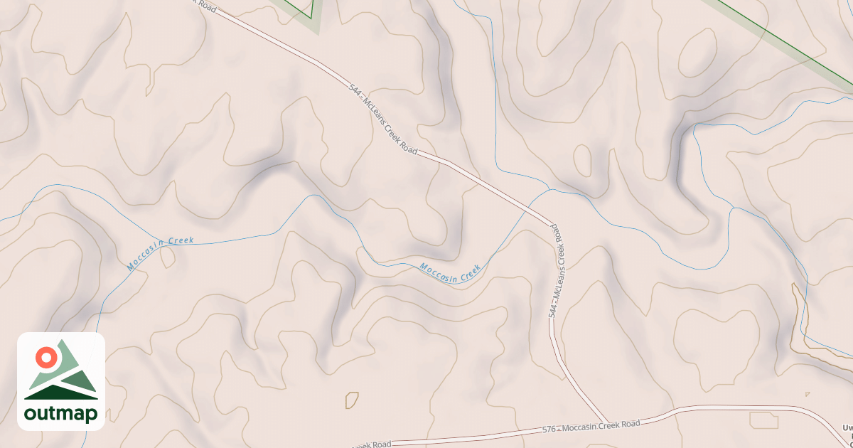 Map of MCLEANS CREEK