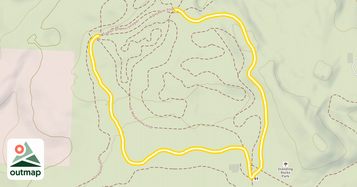 Map of XC Short Loop