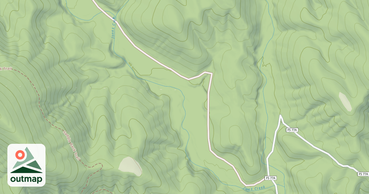 Map of JONES CREEK