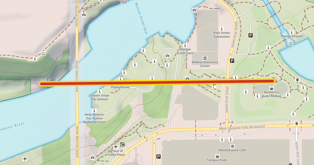 Map preview of SkyRide