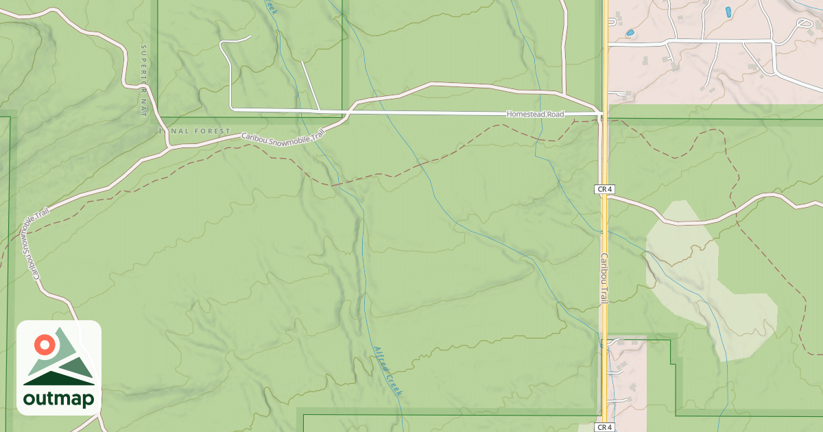 Map of CARIBOU SNOWMOBILE