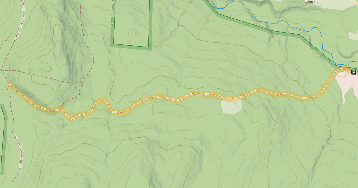 Map preview of Widow's Clearing Trail