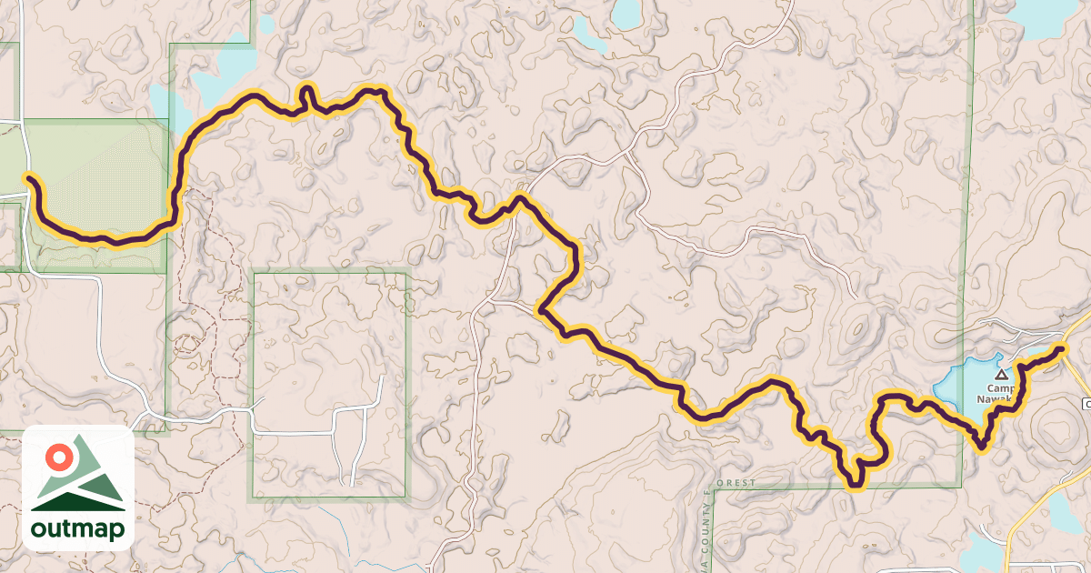 Map of Ice Age Trail
