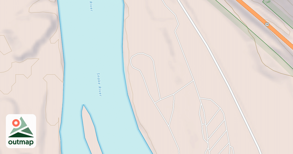 Map of RIVERSIDE CAMPGROUND LOOP B