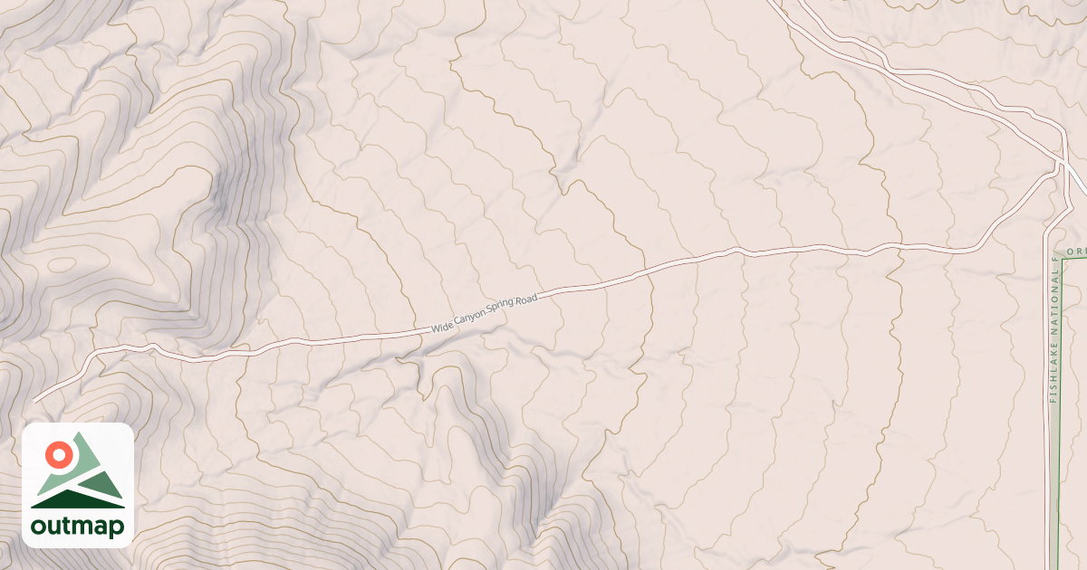 Map of WIDE CANYON SPRING