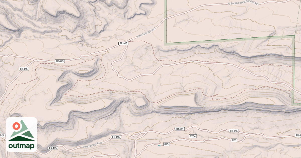 Map of USFS Motor Vehicle Use Map Trails 11597