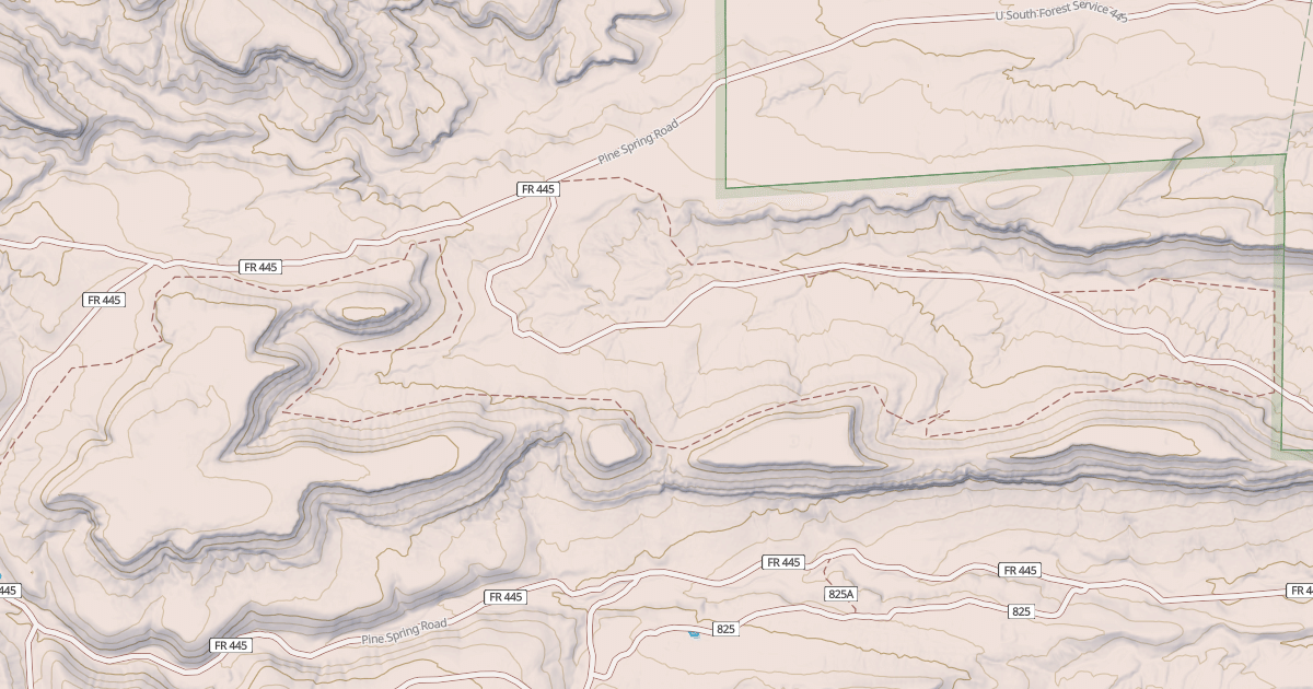 Map preview of USFS Motor Vehicle Use Map Trails 11597