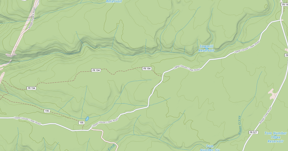 Map preview of UPPER HOUSE CRK
