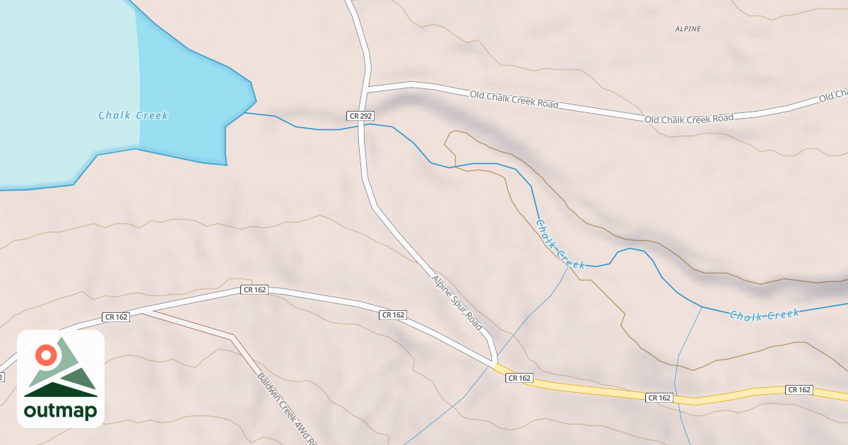 Map of ALPINE SPUR