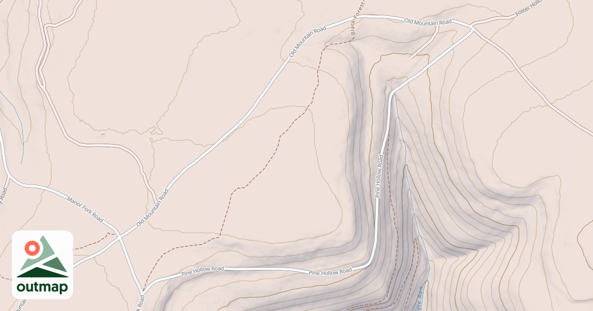 Map of Coudy Pike Snowmobile Trails