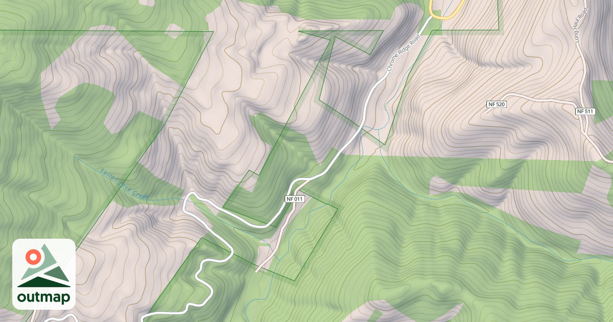 Map of CHROME RIDGE