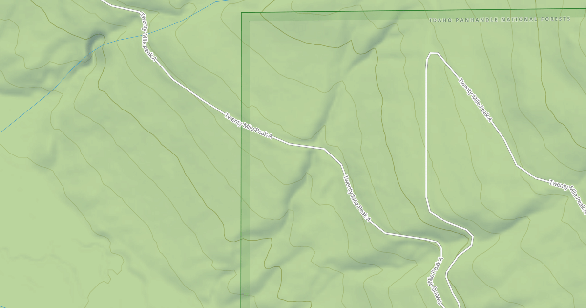 Map preview of TWENTYMILE PEAK A