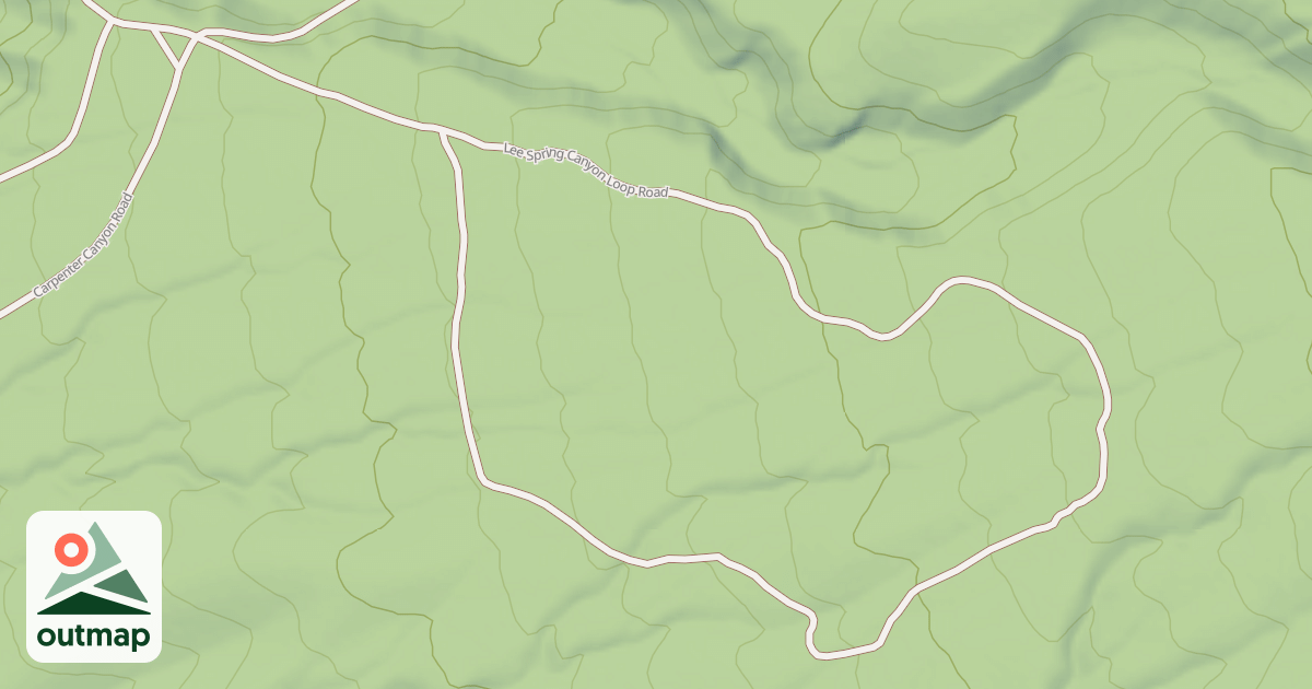 Map of LEE SPRING CANYON LOOP ROAD