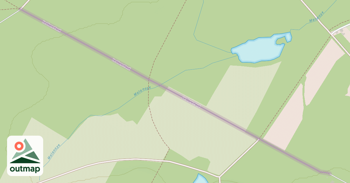 Map of Le Blanc Pavé
