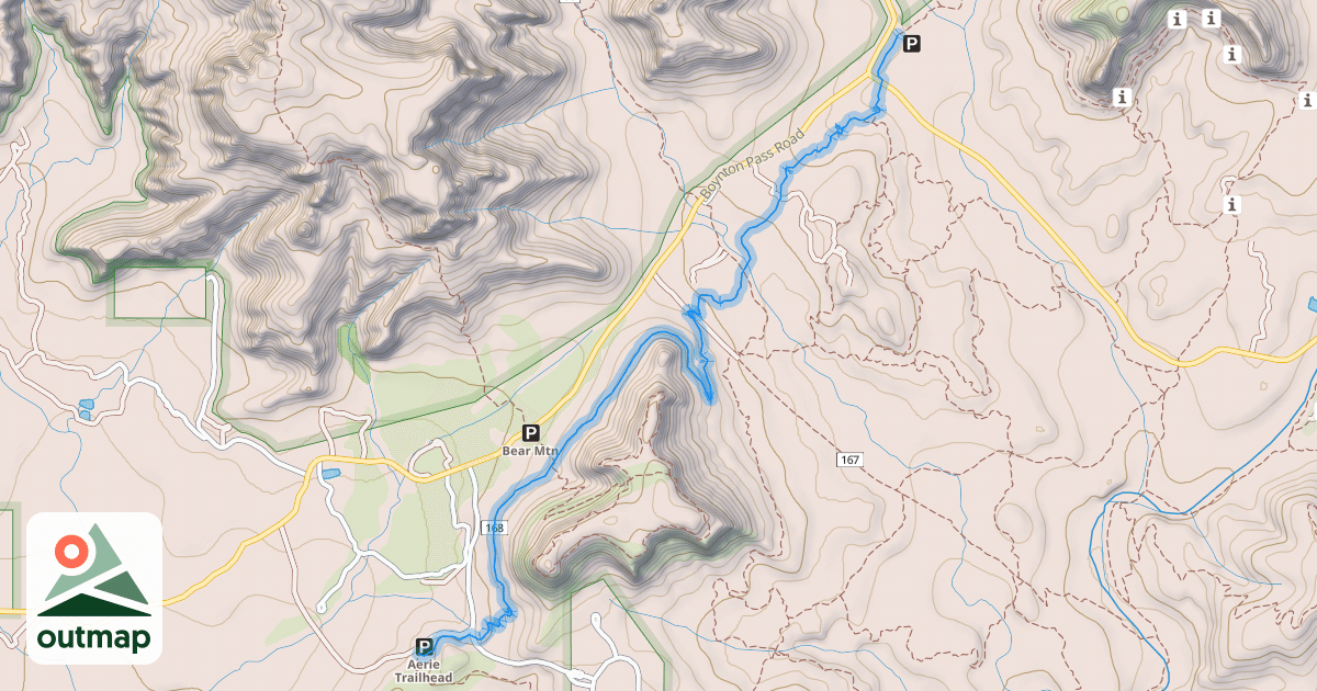 Map of Aerie Trail