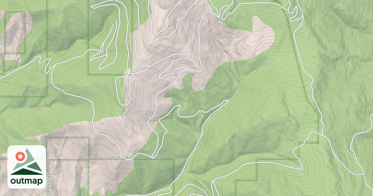 Map of DEEMER PEAK