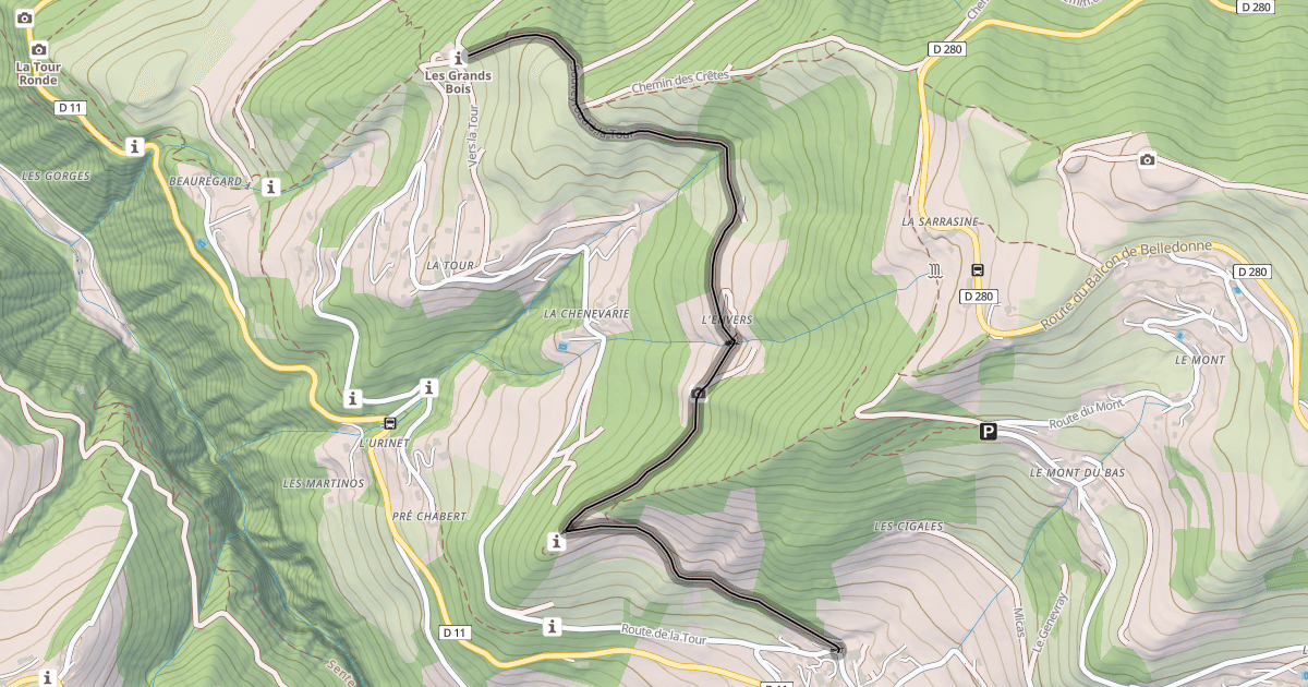 Map preview of Souveyroud à la Tour