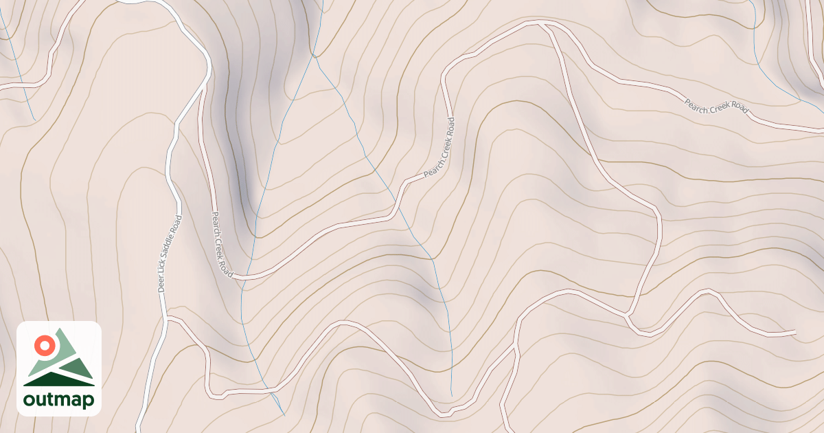 Map of PEARCH CREEK