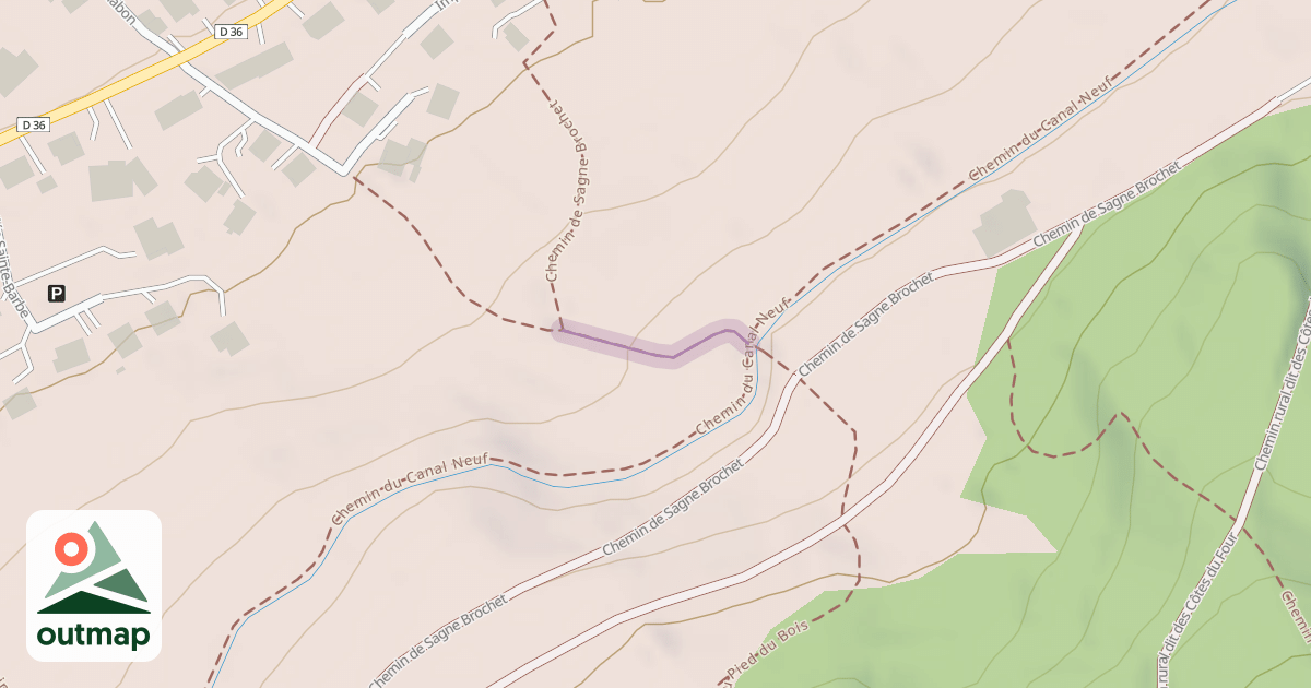 Map of Chemin de Sagne Brochet