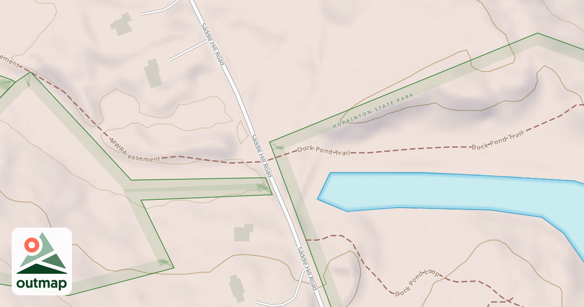 Map of Duck Pond Trail