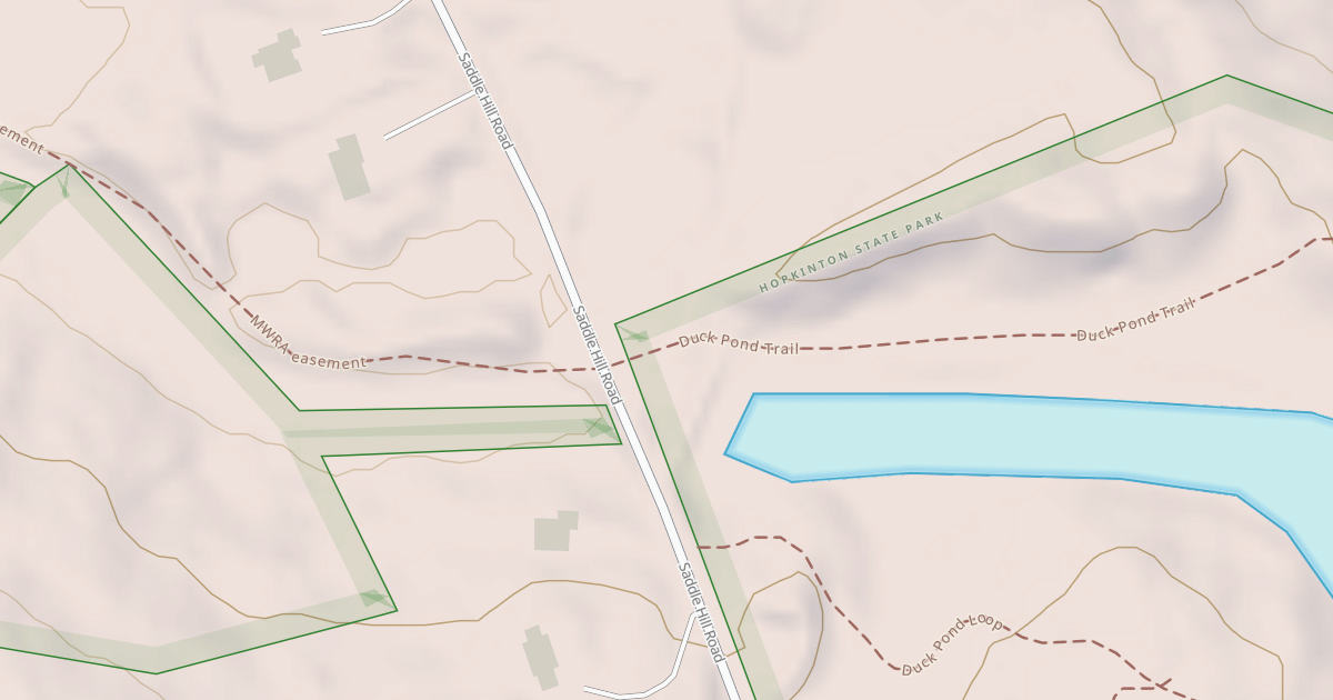 Map preview of Duck Pond Trail