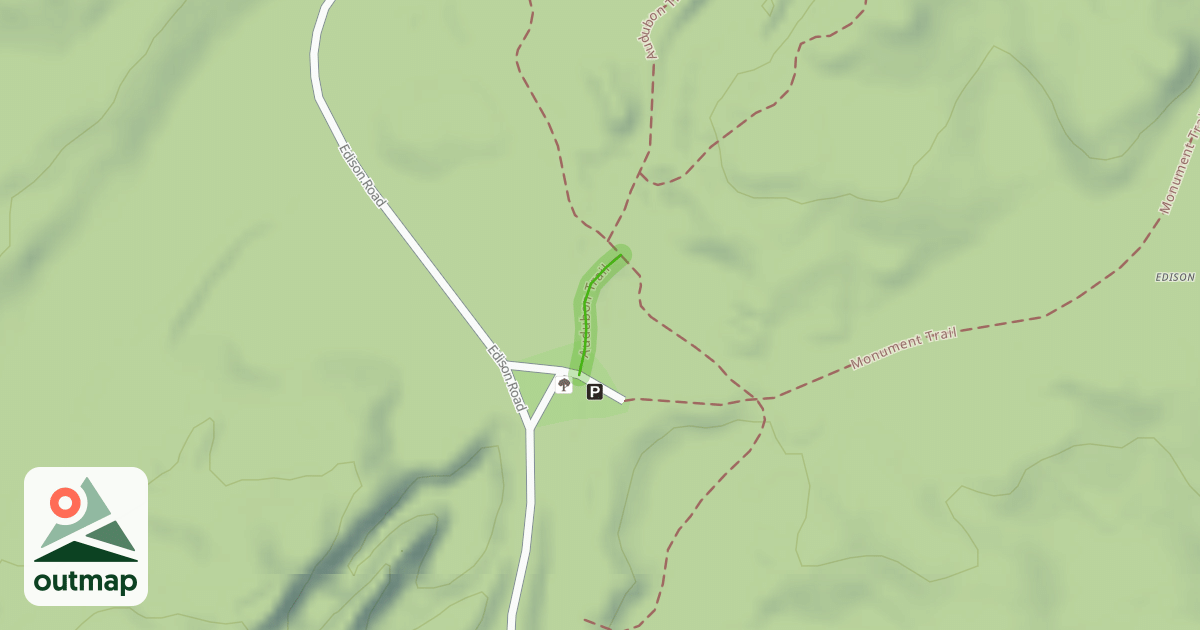 Map of Audubon Trail