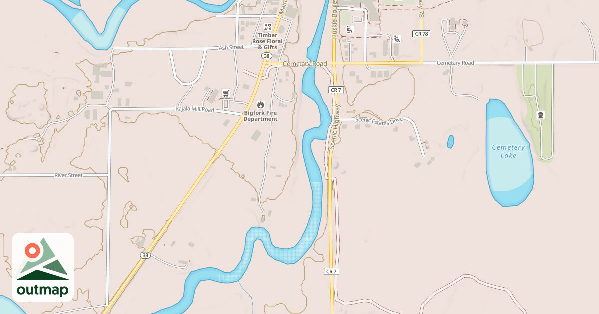 Map of B&B Connection Trail