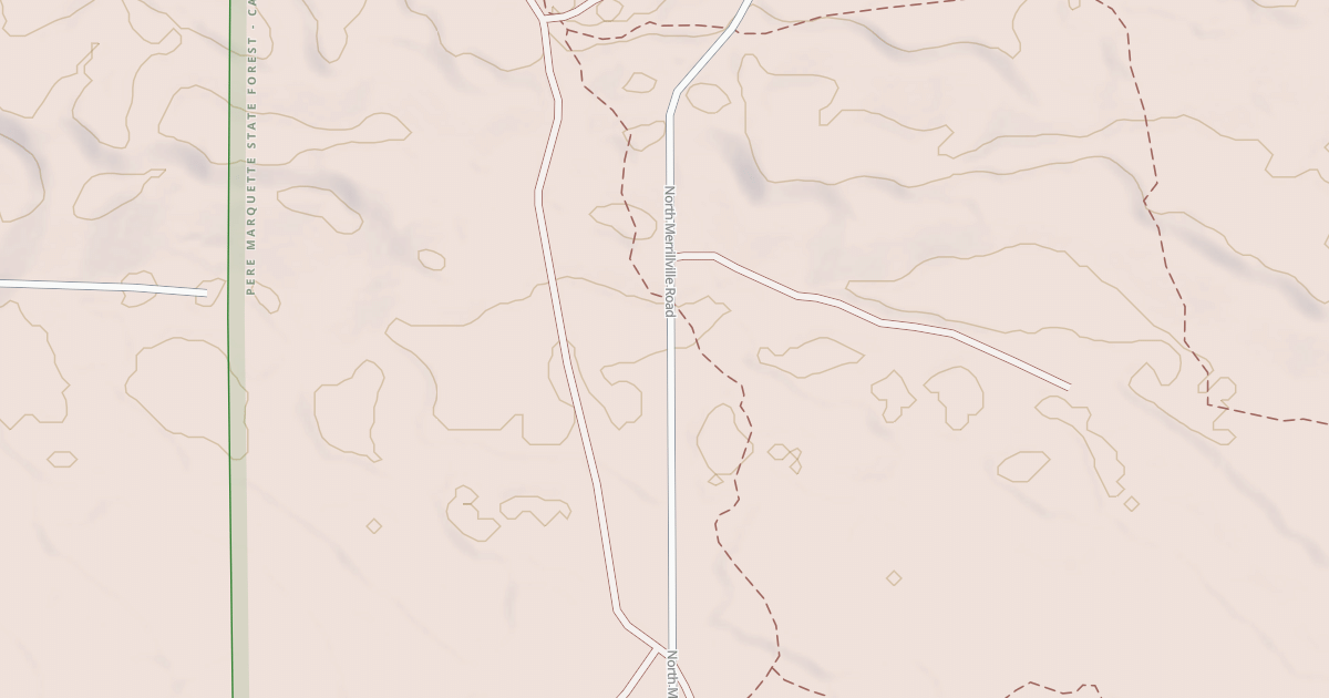 Map preview of Little Manistee Motorcycle Trail