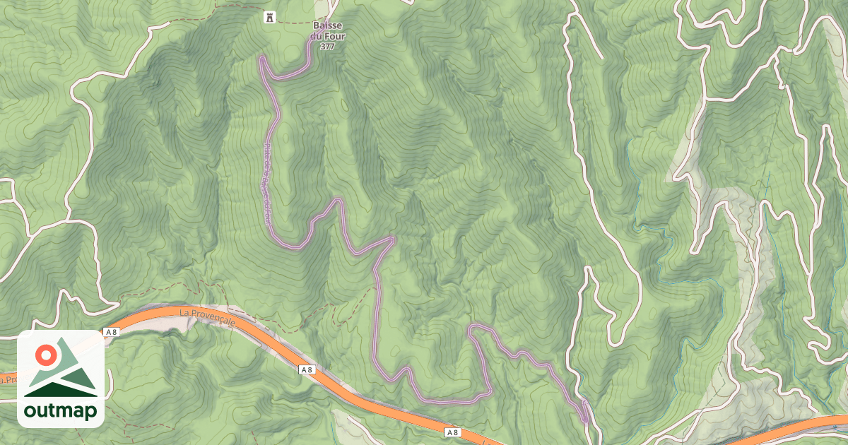 Map of Piste de la Baisse du Four