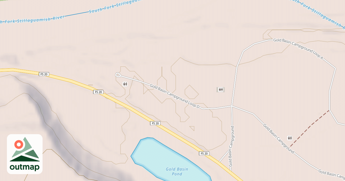 Map of GOLD BASIN CG-D