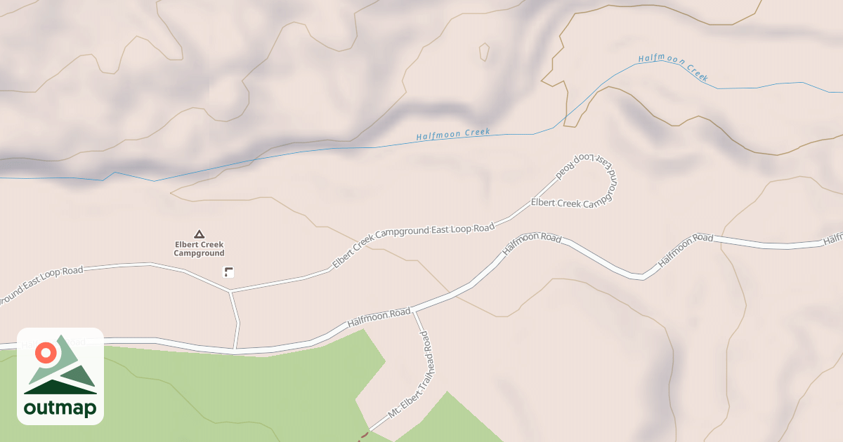 Map of ELBERT CR CG EAST LOOP