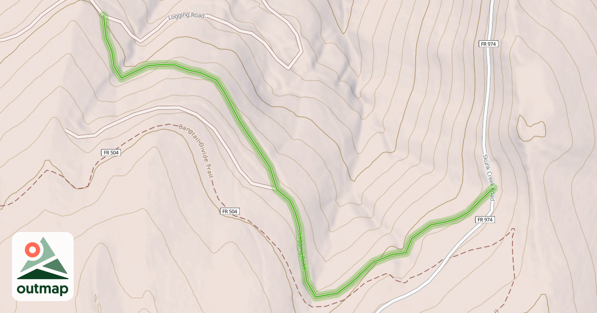 Map of Logging Road