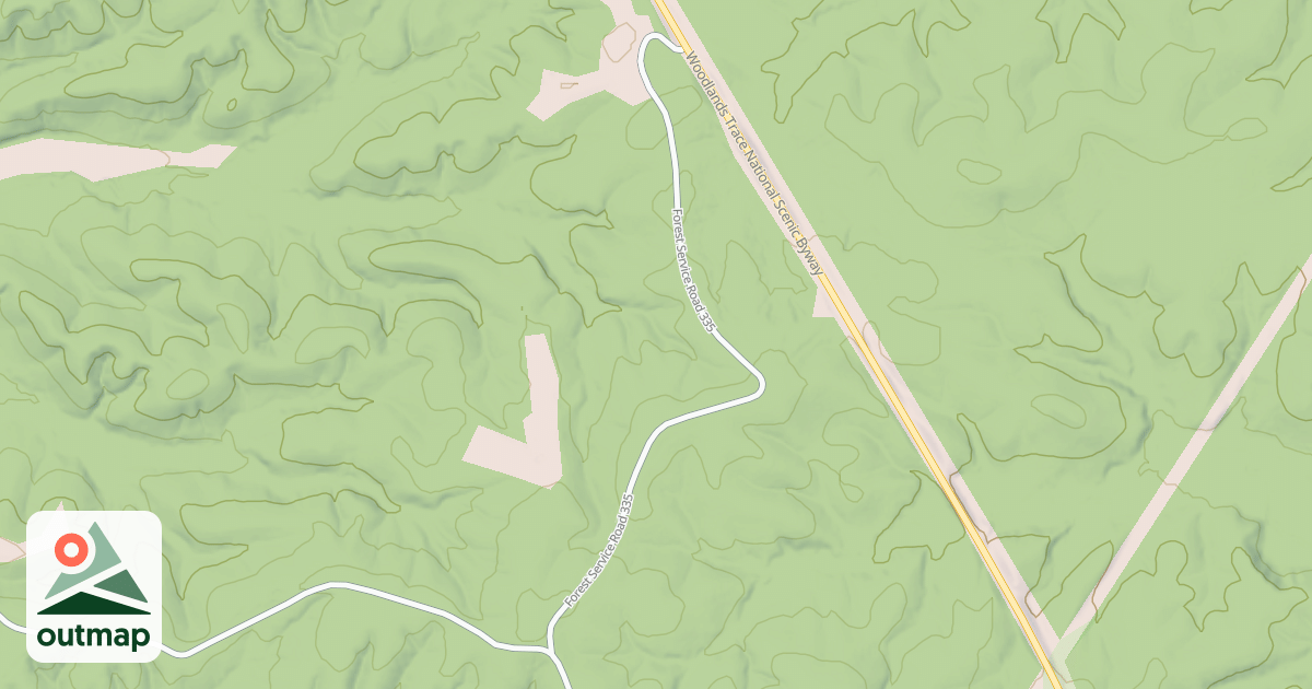 Map of GAS LINE ROAD