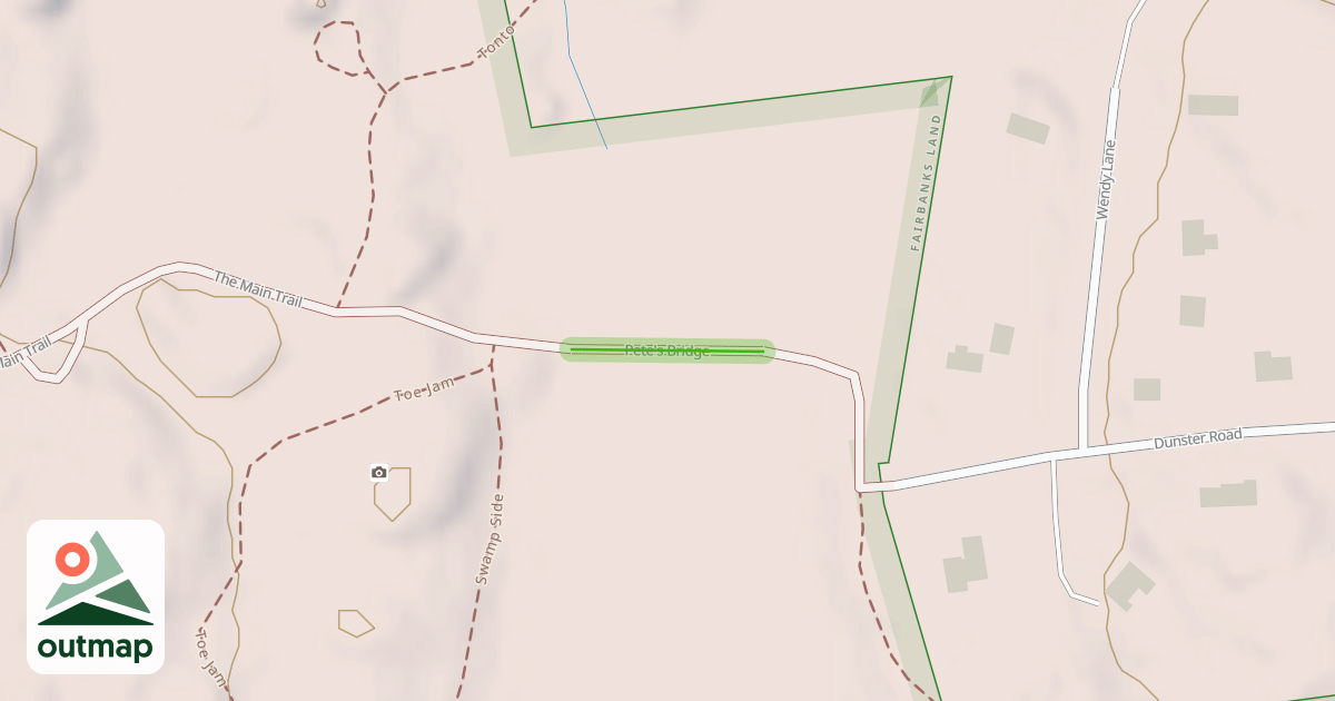 Map of Pete's Bridge