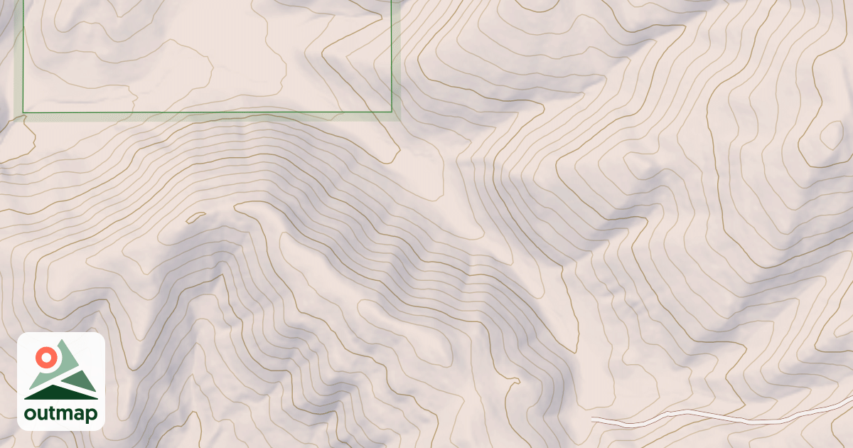 Map of MIDDLE BURNETT CANYON