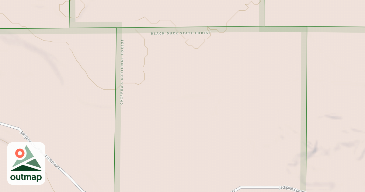 Map of JACKPINE CUTOFF ROAD SPUR E