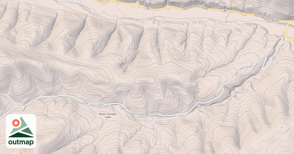 Map of BEAR CANYON