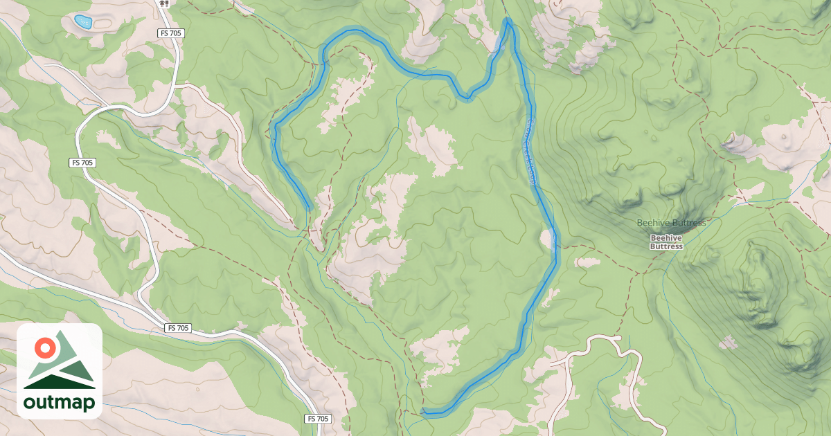 Map of Crow Creek Loop