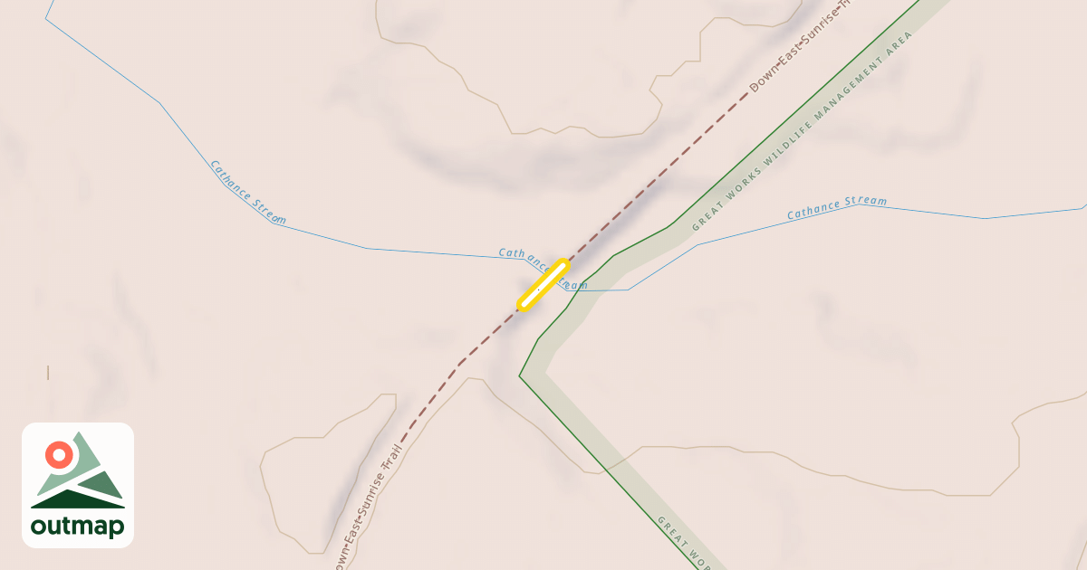 Map of Down East Sunrise Trail