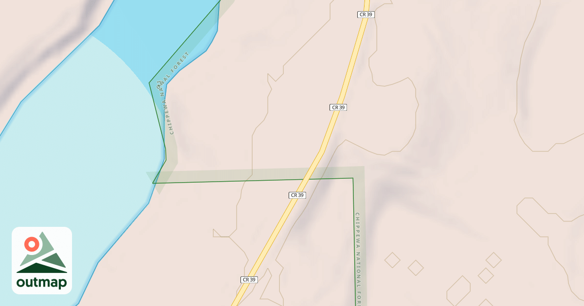 Map of BENJAMIN BEACH LANE NORTHEAST