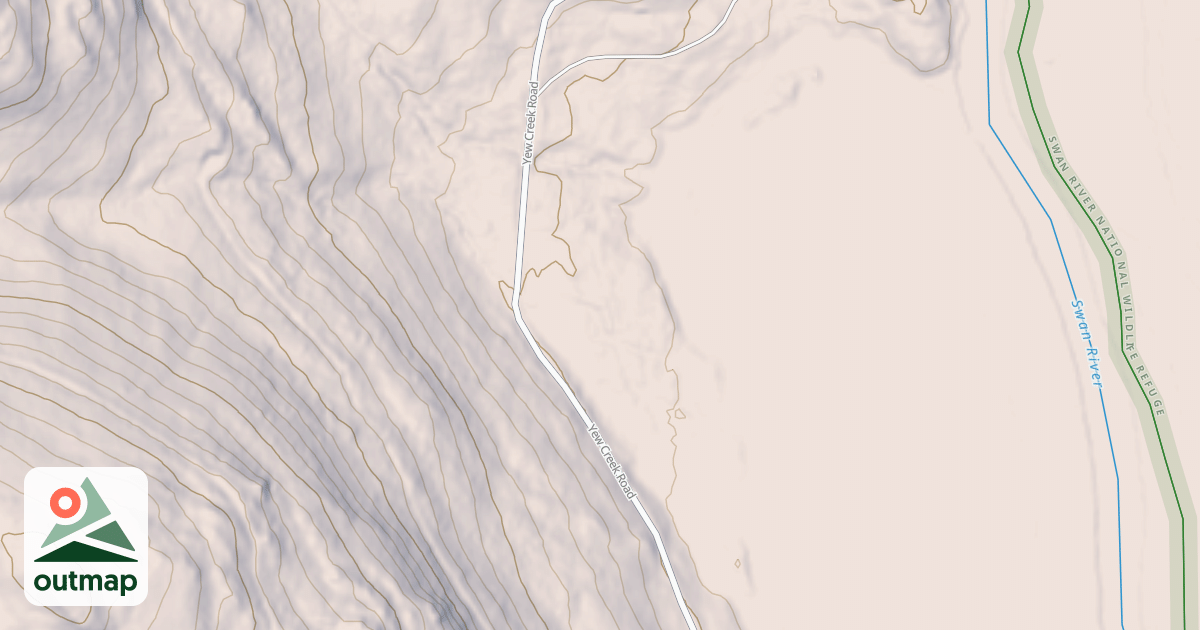 Map of Crane Mtn Snowmobile