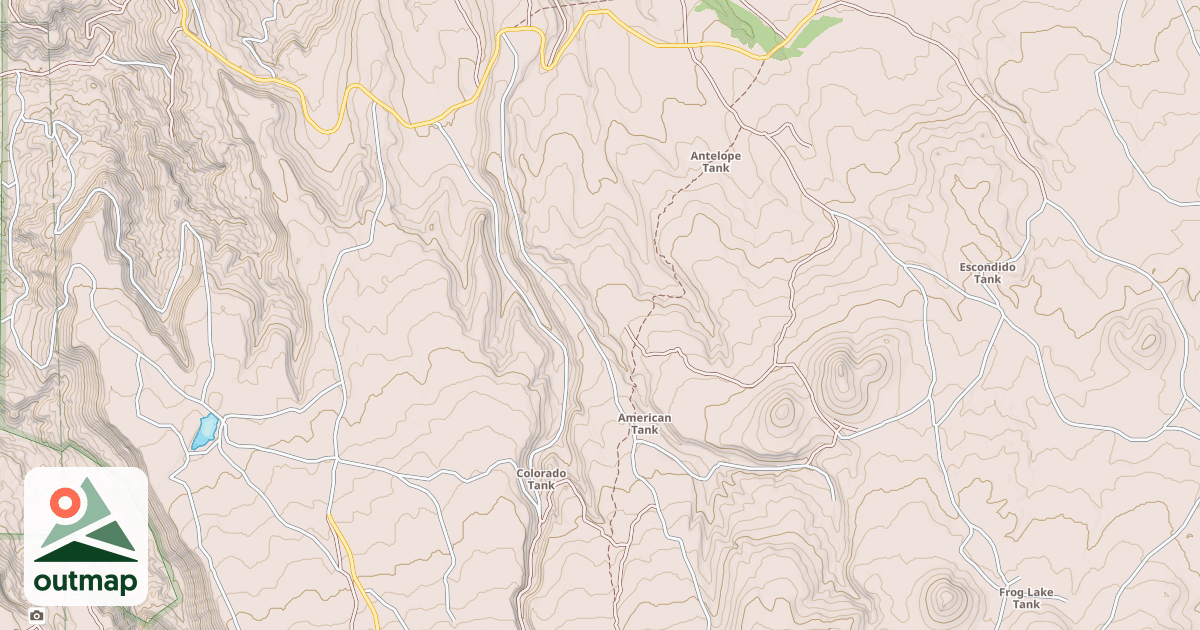 Map of LA MOSCA PEAK