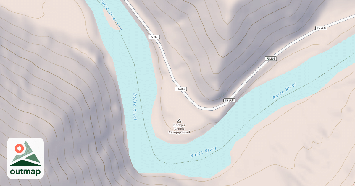 Map of BADGER CREEK CG