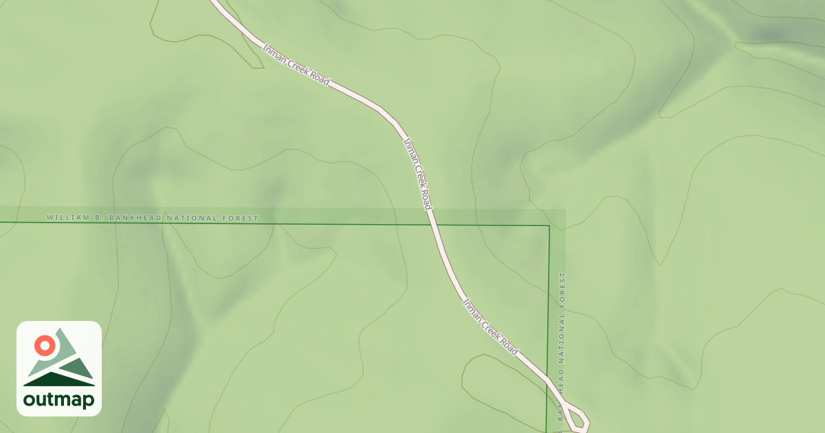 Map of INMAN CREEK